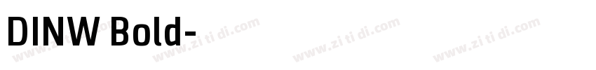 DINW Bold字体转换